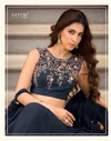 Gauhar By Sayuri Gerogette Embridery Indo Western Lehenga